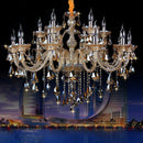 Ljojo Luxury Crystal Chandelier: Modern 6-24 Arm LED Lighting for Living Room and Bedroom