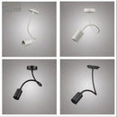 Ljojo LED Hose Track Lights, E27 Lamp Holder, Long Rod Bending Light