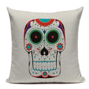 Ljojo Mexican Skull Cushion Covers: High-Quality Black Throw Pillow Cases