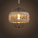 Ljojo Loft Retro Hemp Rope Industrial Chandelier Pendant Light for Dining Room