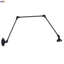 Ljojo Long Arm LED Wall Lights - Adjustable Swing Industrial Sconce