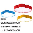Ljojo LED Cloud Kids Room Ceiling Light - White Blue Red Yellow Fixtures
