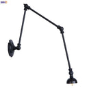 Ljojo Long Arm LED Wall Lights - Adjustable Swing Industrial Sconce