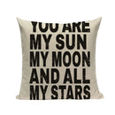 Ljojo Love Letter Cushion Cover Decorative Pillows Sofa Car Home Decor Linen Throw Pillow Case