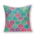 Geometric Linen Cushion Cover for Home Decor - Ljojo's Stylish Throw Pillow Case