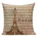 Ljojo London Bridge Paris Eiffel Tower Decorative Printed Throw Pillows