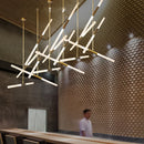 Industrial Style Office Chandelier Pendant Light LED Ceiling Lamp for Living Room Lobby Hotel Cashier Counter