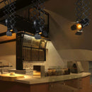Ljojo Loft Industrial Ceiling Light - Adjustable Lifting Flexible Hanging Lamp for Home and Restaurant