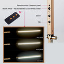 Ljojo LED Desk Lamp with Clip 8W Swing Arm Study Office Bedside Dimmable Table Light