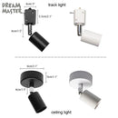 Ljojo Mini E27 LED Track Light for Adjustable Ceiling Lighting