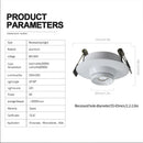 Ljojo Mini Spot Light: Adjustable Recessed LED Downlight (AC90-260V)