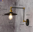 Ljojo Loft Retro LED Wall Lamp Swing Arm Industrial Sconce Luminaire