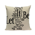 Ljojo Love Letter Cushion Cover Decorative Pillows Sofa Car Home Decor Linen Throw Pillow Case