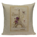 Ljojo London Bridge Paris Eiffel Tower Decorative Printed Throw Pillows