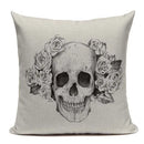 Ljojo Mexican Skull Cushion Covers: High-Quality Black Throw Pillow Cases