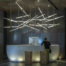 Industrial Style Office Chandelier Pendant Light LED Ceiling Lamp for Living Room Lobby Hotel Cashier Counter