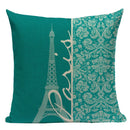 Ljojo London Bridge Paris Eiffel Tower Decorative Printed Throw Pillows