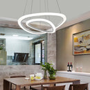 Ljojo LED Circle Rings Pendant Lights for Modern Living and Dining Rooms