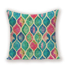 Geometric Linen Cushion Cover for Home Decor - Ljojo's Stylish Throw Pillow Case