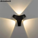Ljojo 12W LED Modern Wall Sconce - Outdoor Wall Lamp for Indoor Living Room