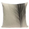 Geometric Meditation Decorative Throw Pillow Cover Ljojo Black White Linen Square Case
