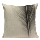 Geometric Meditation Decorative Throw Pillow Cover Ljojo Black White Linen Square Case