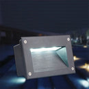 Ljojo 3W Outdoor LED Step Light IP65 Aluminum Recessed Wall Stair Lamp