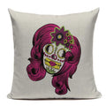 Ljojo Mexican Skull Cushion Covers: High-Quality Black Throw Pillow Cases