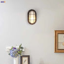 Ljojo Loft Industrial Retro Wall Lights with Glass Lampshade, LED Stair Light