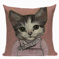 Ljojo Meow Star Cat Cushion Cover 45x45cm - Cute Cartoon Animal Design