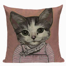 Ljojo Meow Star Cat Cushion Cover 45x45cm - Cute Cartoon Animal Design
