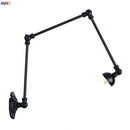 Ljojo Long Arm LED Wall Lights - Adjustable Swing Industrial Sconce