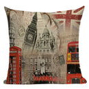 Ljojo London Bridge Paris Eiffel Tower Decorative Printed Throw Pillows