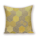Geometric Linen Cushion Cover for Home Decor - Ljojo's Stylish Throw Pillow Case