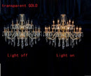 Ljojo 18-Arm K9 Crystal Double Layer Chandelier