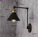 Ljojo Loft Retro LED Wall Lamp Swing Arm Industrial Sconce Luminaire