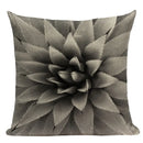 Geometric Meditation Decorative Throw Pillow Cover Ljojo Black White Linen Square Case