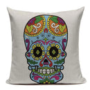 Ljojo Mexican Skull Cushion Covers: High-Quality Black Throw Pillow Cases