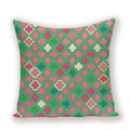 Geometric Linen Cushion Cover for Home Decor - Ljojo's Stylish Throw Pillow Case