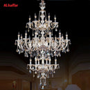 Ljojo Luxury Crystal Chandelier with 24 Lights for Modern Hotel Lobby