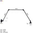 Ljojo Long Arm LED Wall Lights - Adjustable Swing Industrial Sconce