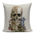 Ljojo Mexican Skull Cushion Covers: High-Quality Black Throw Pillow Cases