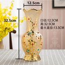 Ljojo™ Europe Gold Ceramic Vase: Creative Porcelain Decor for Home & Wedding