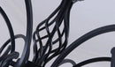 Ljojo Metal Body Glass Chandelier E27 Led Ceiling Lamp, European Traditional Decor Lighting