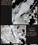 Ljojo Luxury Crystal Chandelier Modern K9 Candle Lamps Fixture