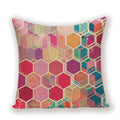 Geometric Linen Cushion Cover for Home Decor - Ljojo's Stylish Throw Pillow Case