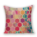 Geometric Linen Cushion Cover for Home Decor - Ljojo's Stylish Throw Pillow Case