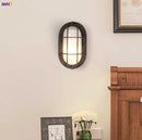 Ljojo Loft Industrial Retro Wall Lights with Glass Lampshade, LED Stair Light
