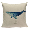 Colorful Fish Pattern Linen Cushion Cover by Ljojo