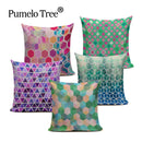 Geometric Linen Cushion Cover for Home Decor - Ljojo's Stylish Throw Pillow Case